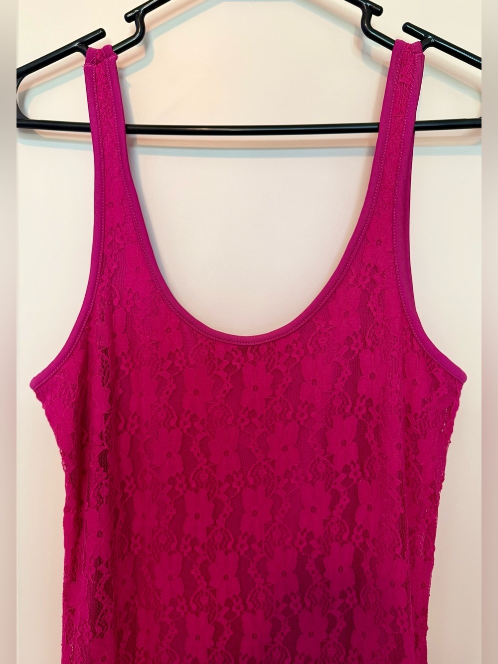 Pink Lace Maxi Dress - Picture 3 of 4